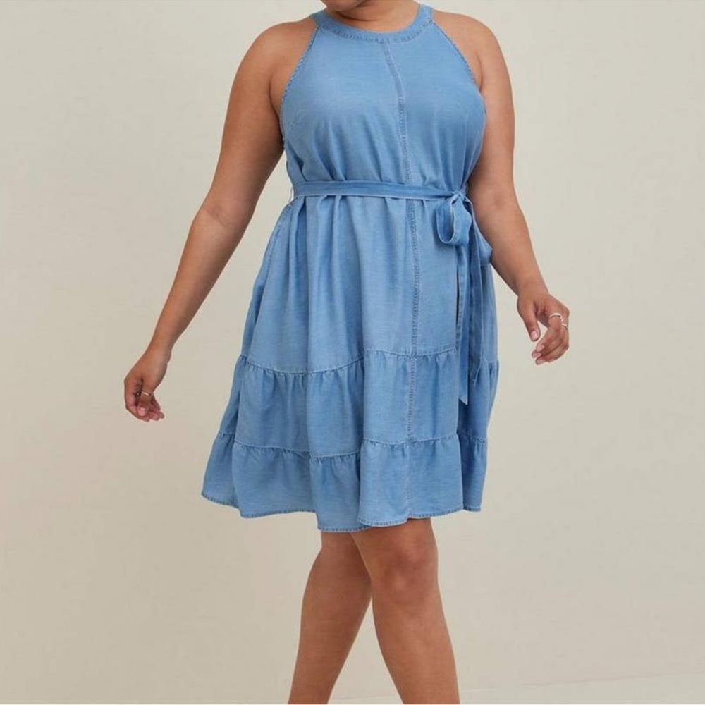 Torrid Chambray Mini dress size 2/2xl